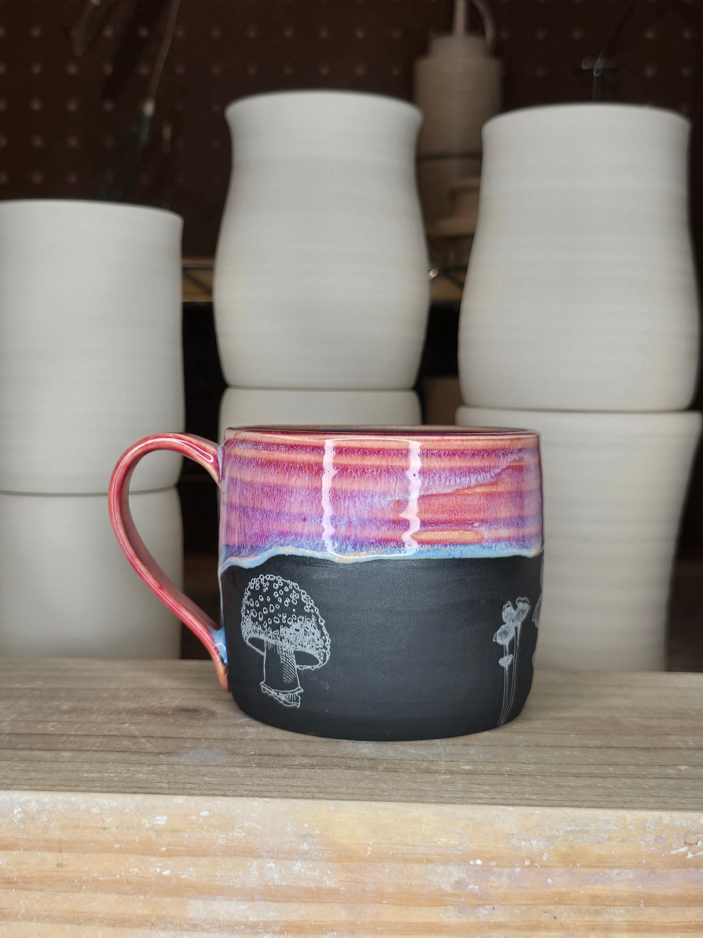 Strawberry Jam Mushroom Mug
