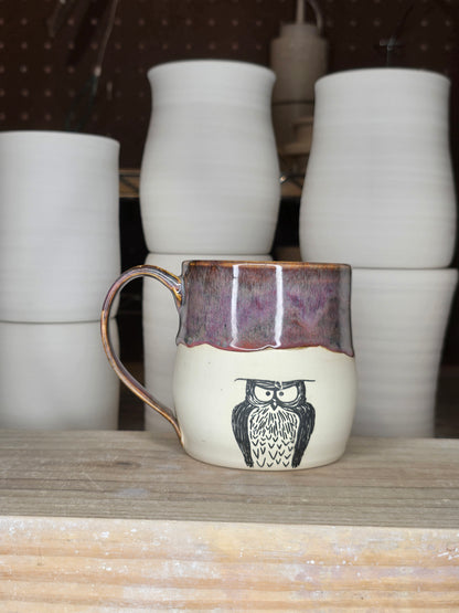 Grape Jelly Owl Mug