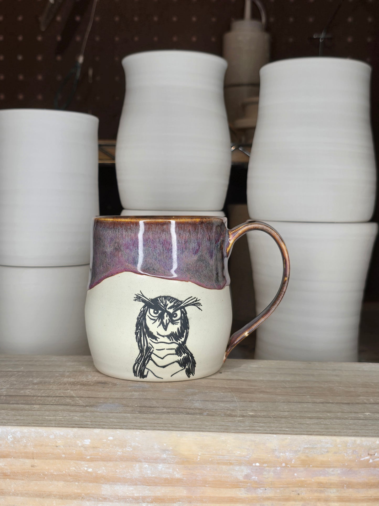 Grape Jelly Owl Mug