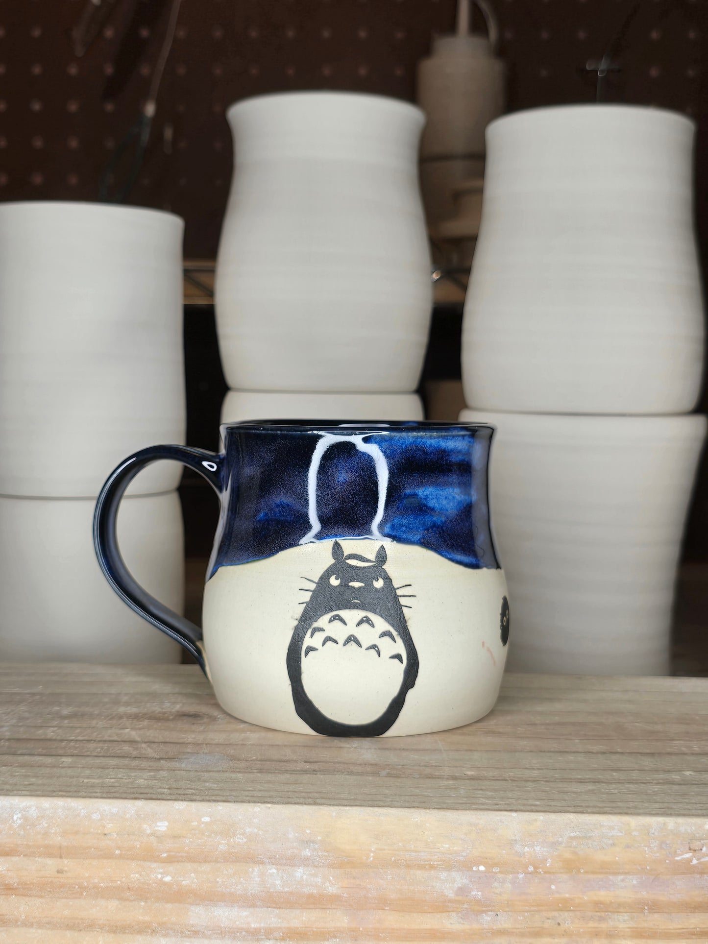 Deep Blue Ghibli Mug