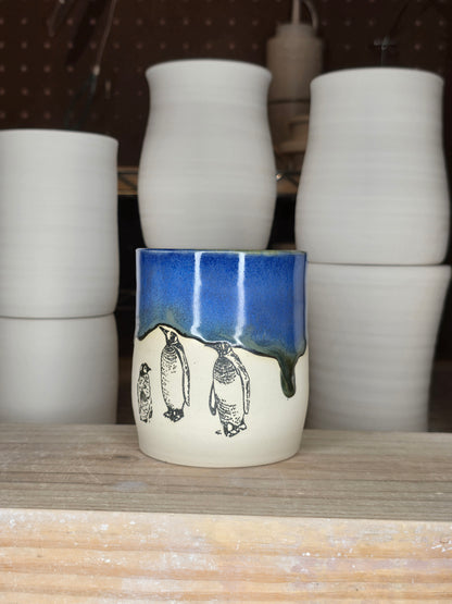 Icy Blue Penguins Mug