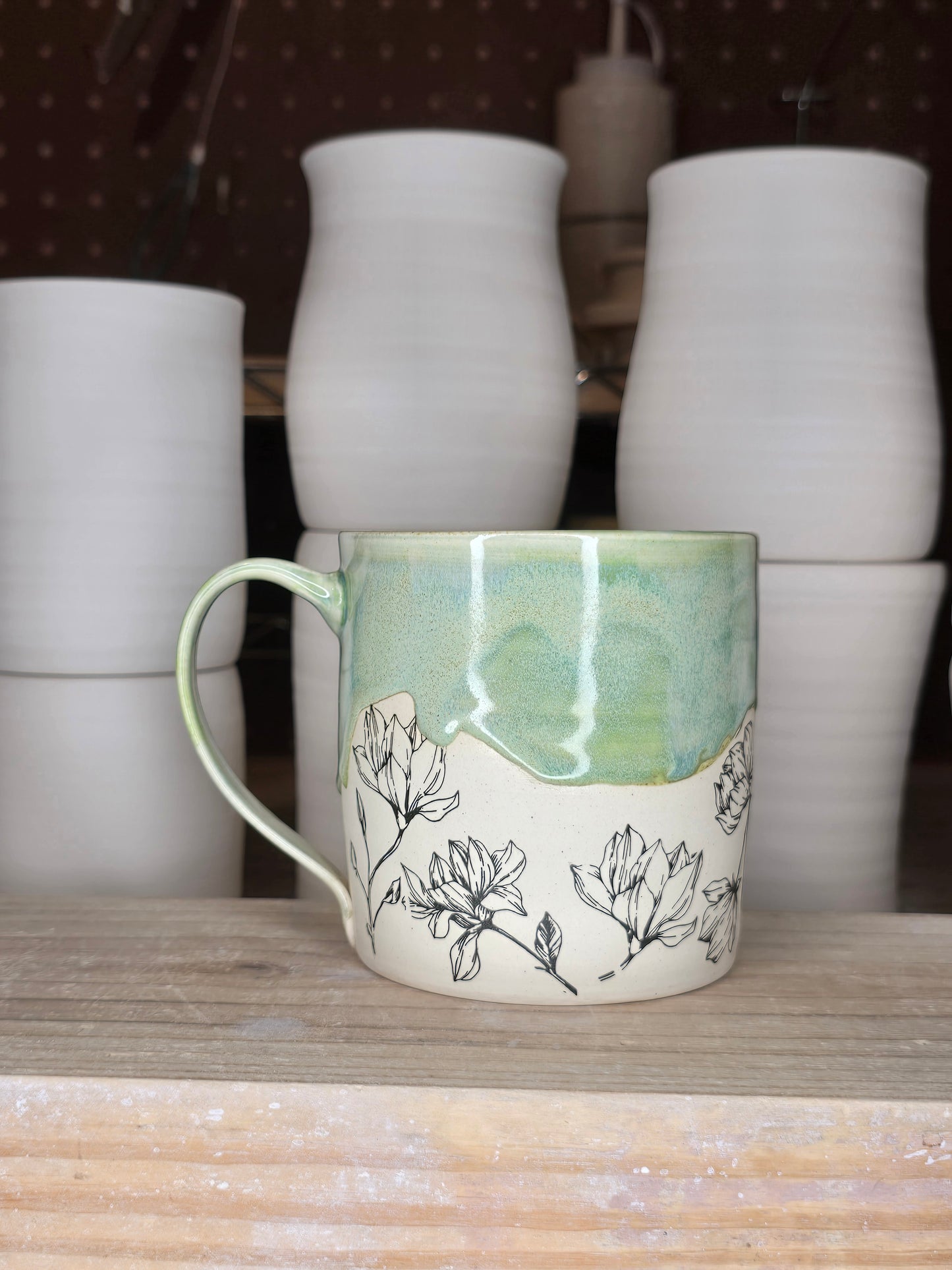 Lime Magnolia Mug