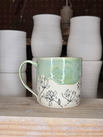 Lime Magnolia Mug