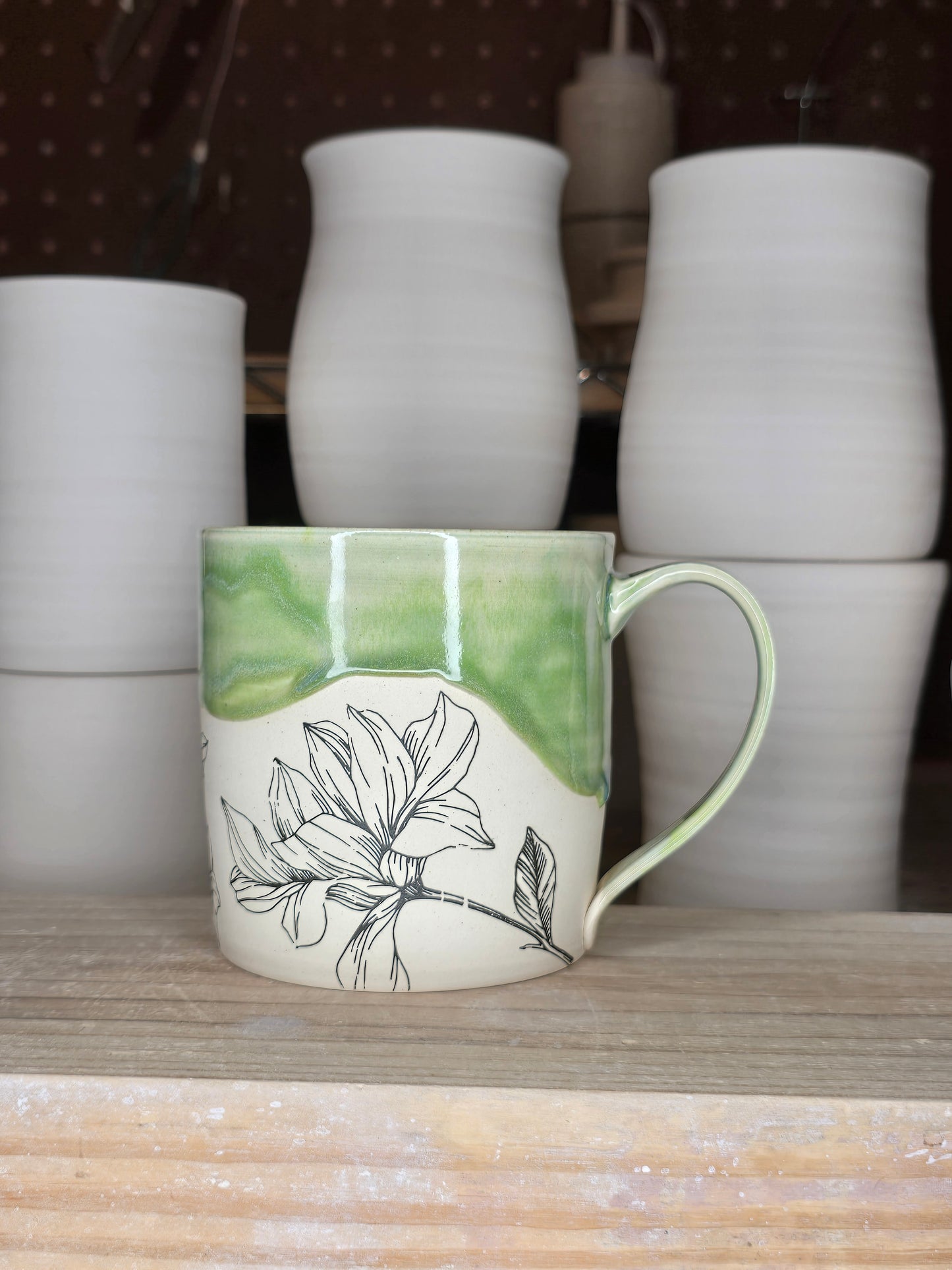 Lime Magnolia Mug