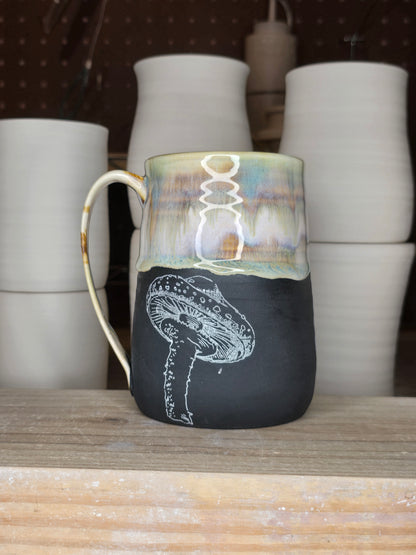 Rainbow Sherbet Mushroom Mug