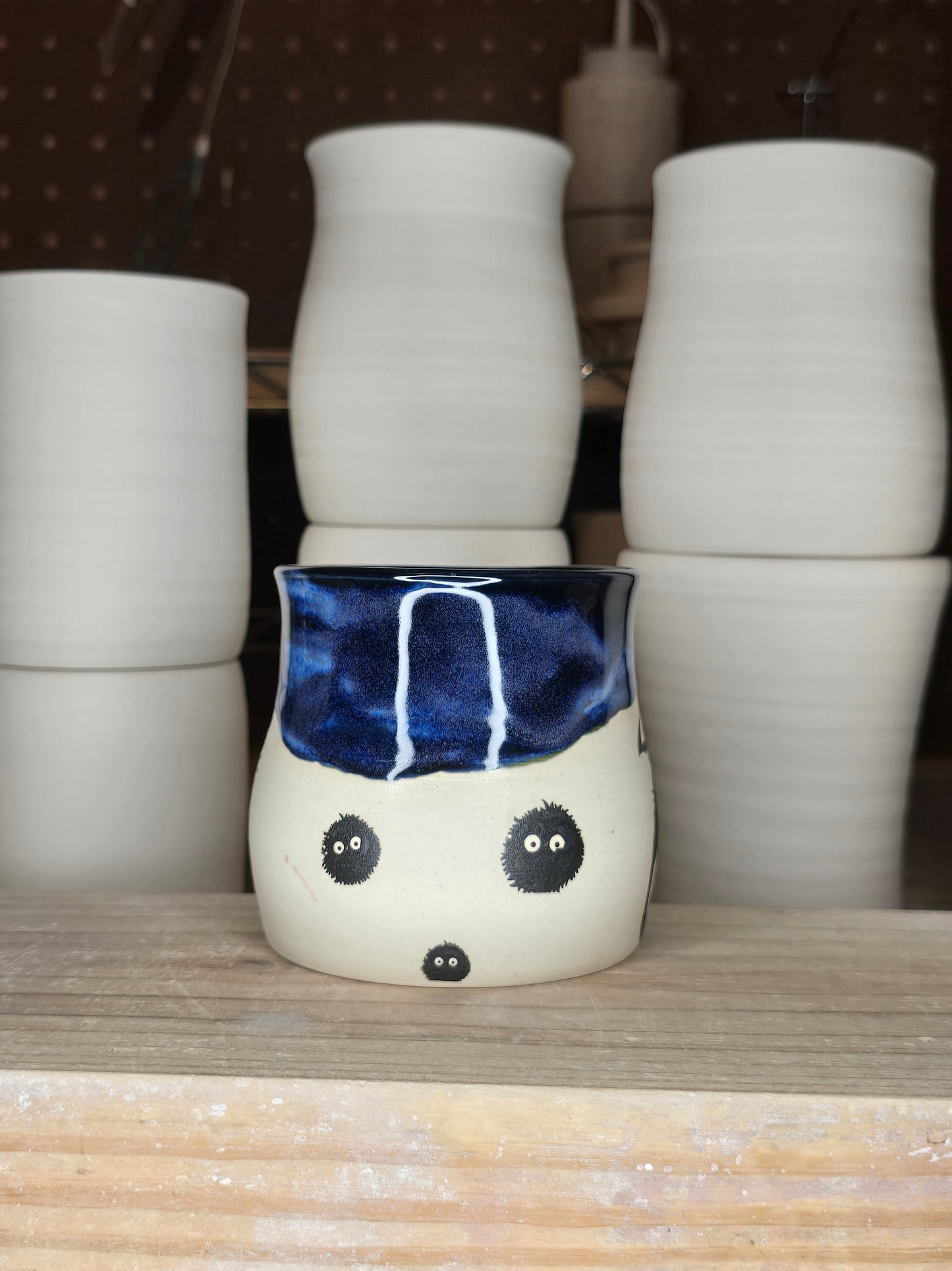 Deep Blue Ghibli Mug