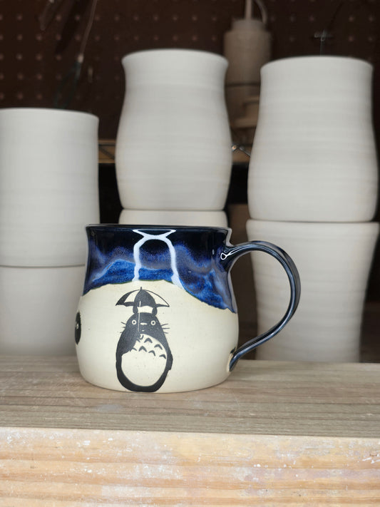 Deep Blue Ghibli Mug